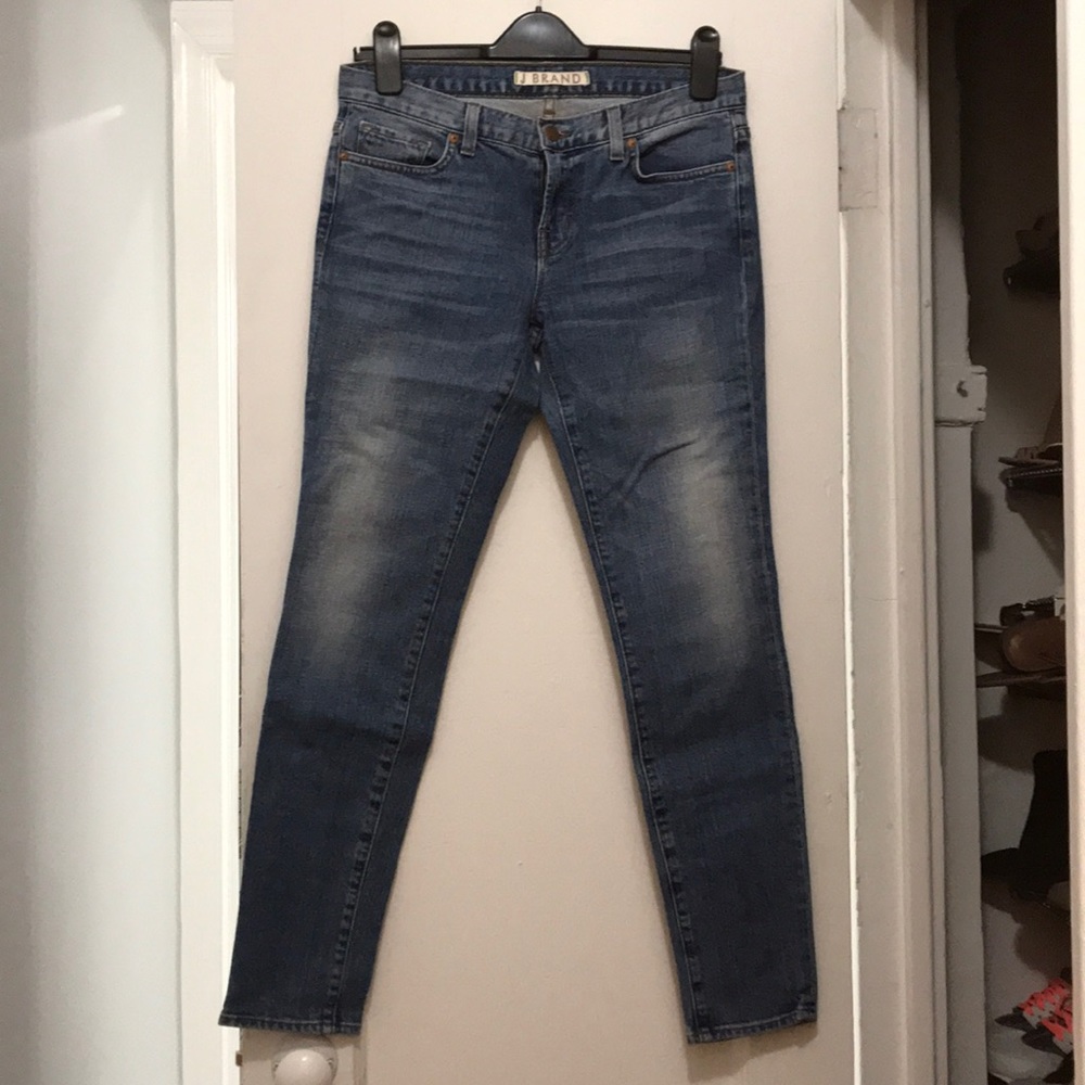 J Brand Mid Rise Ankle Skinny Jean, Sz 28
